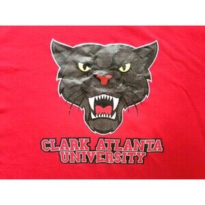 Clark University T-Shirt Men's Large Red Short Sleeve
